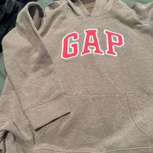 GAP brown Hoodie with pink Logo